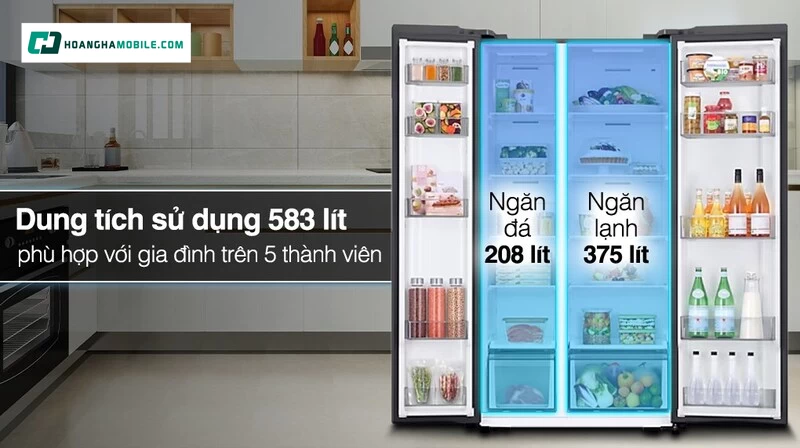 Không gian lưu trữ thực phẩm lý tưởng.