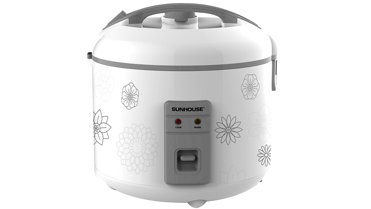 Nồi cơm điện 1.8L Sunhouse SHD8603 có thiết kế hiện đại 