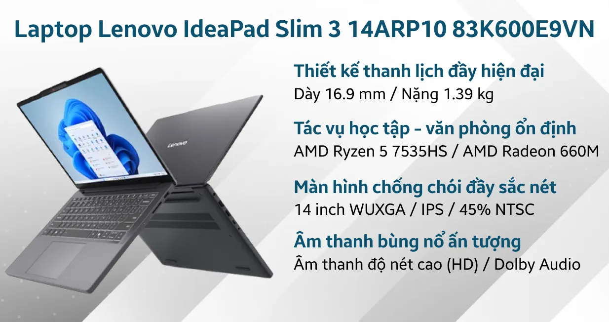 Lenovo IdeaPad Slim 3 14ARP10 83K600E9VN — ảnh 2