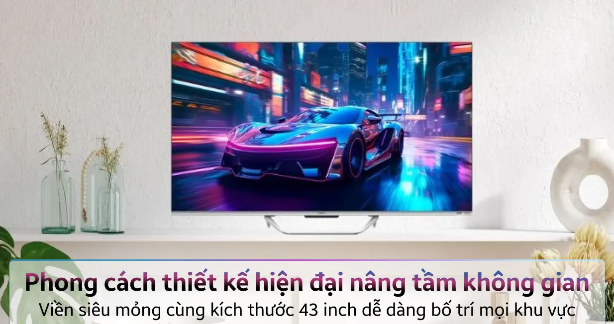 Google Tivi AQUA QLED 4K 43 inch 2024 (AQT43S800UX) — ảnh 3