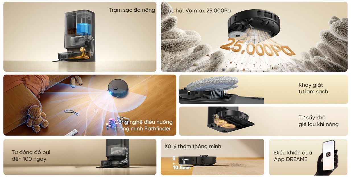 Robot hút bụi lau sàn Dreame D30 Ultra CE — ảnh 9