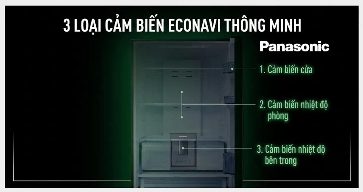 Tủ lạnh Panasonic ngăn đá dưới 377L ngăn đông mềm 2021 (NR-BX421GPKV) — ảnh 9