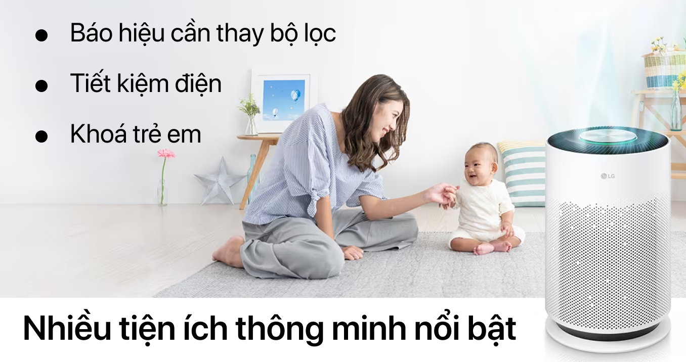 Máy lọc không khí LG Puricare 360 Hit AS60GHWG0 — ảnh 10