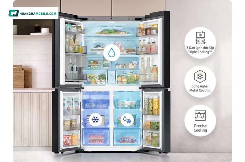 Hệ thống mà lạnh Triple Cooling.