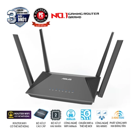 Router Wifi 6 băng tần kép Asus RT-AX52 AX1800 — ảnh 5