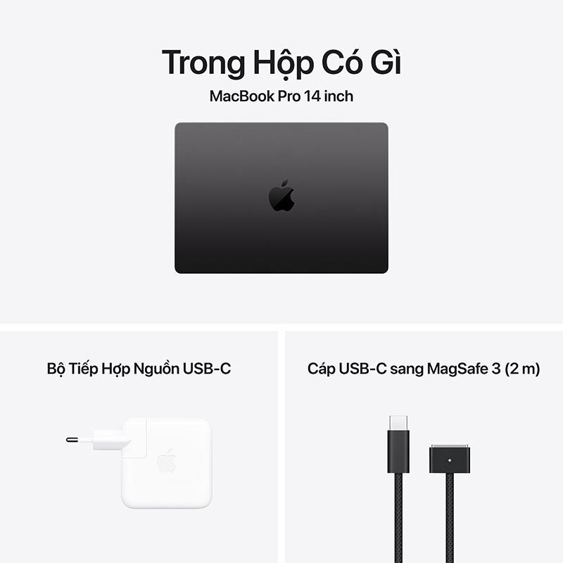 MacBook Pro 14 M5 2026 10CPU/10GPU/16GB/1TB/96W — ảnh 9
