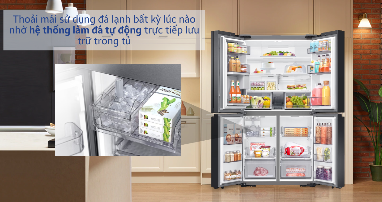 Tủ lạnh Samsung Multidoor Bespoke 648L 2023 RF59CB66F8S/SV — ảnh 7