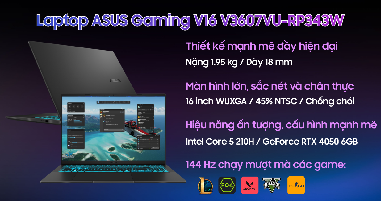 ASUS Gaming V16 V3607VU-RP343W — ảnh 2