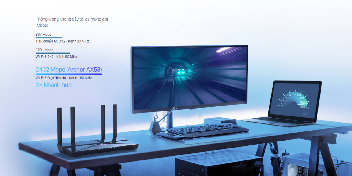 Router Wifi 6 Gigibit băng tần kép TP-Link AX3000 Archer AX53 — ảnh 10