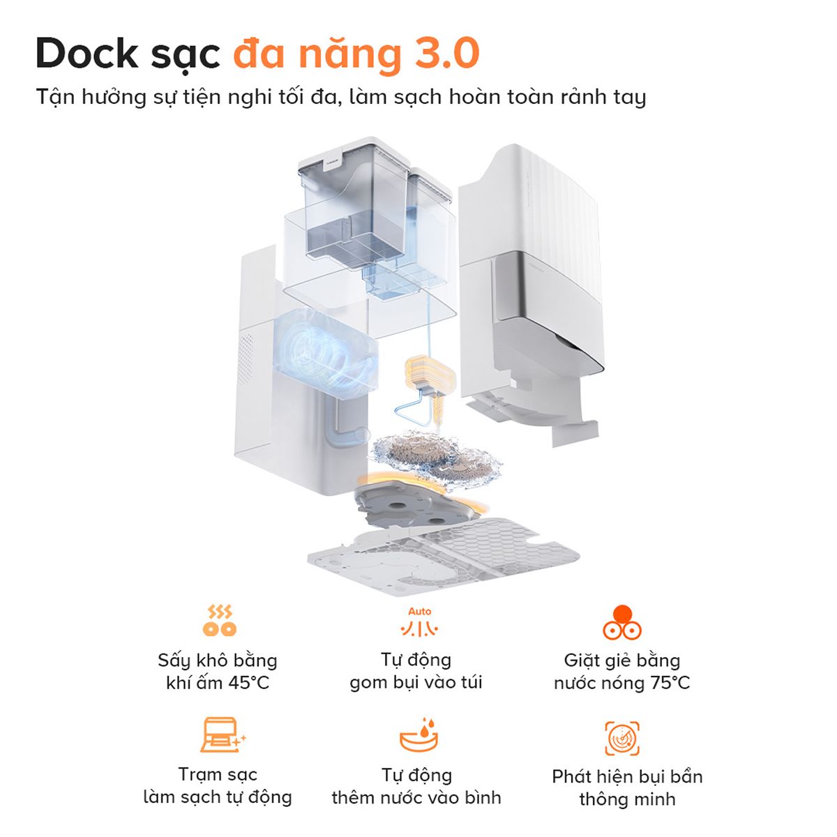 Robot hút bụi lau nhà Roborock Q Revo EDGE 5V1 — ảnh 6