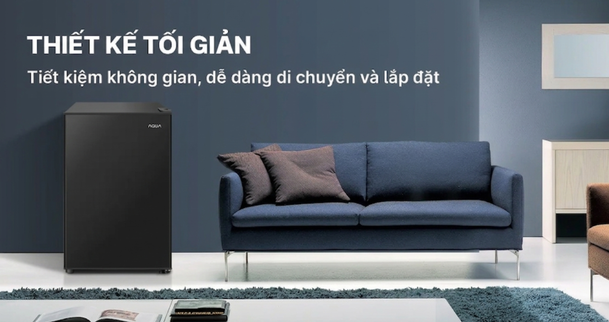 Tủ lạnh AQUA 90 lít 2024 (AQR-D100FA(BS)) — ảnh 3