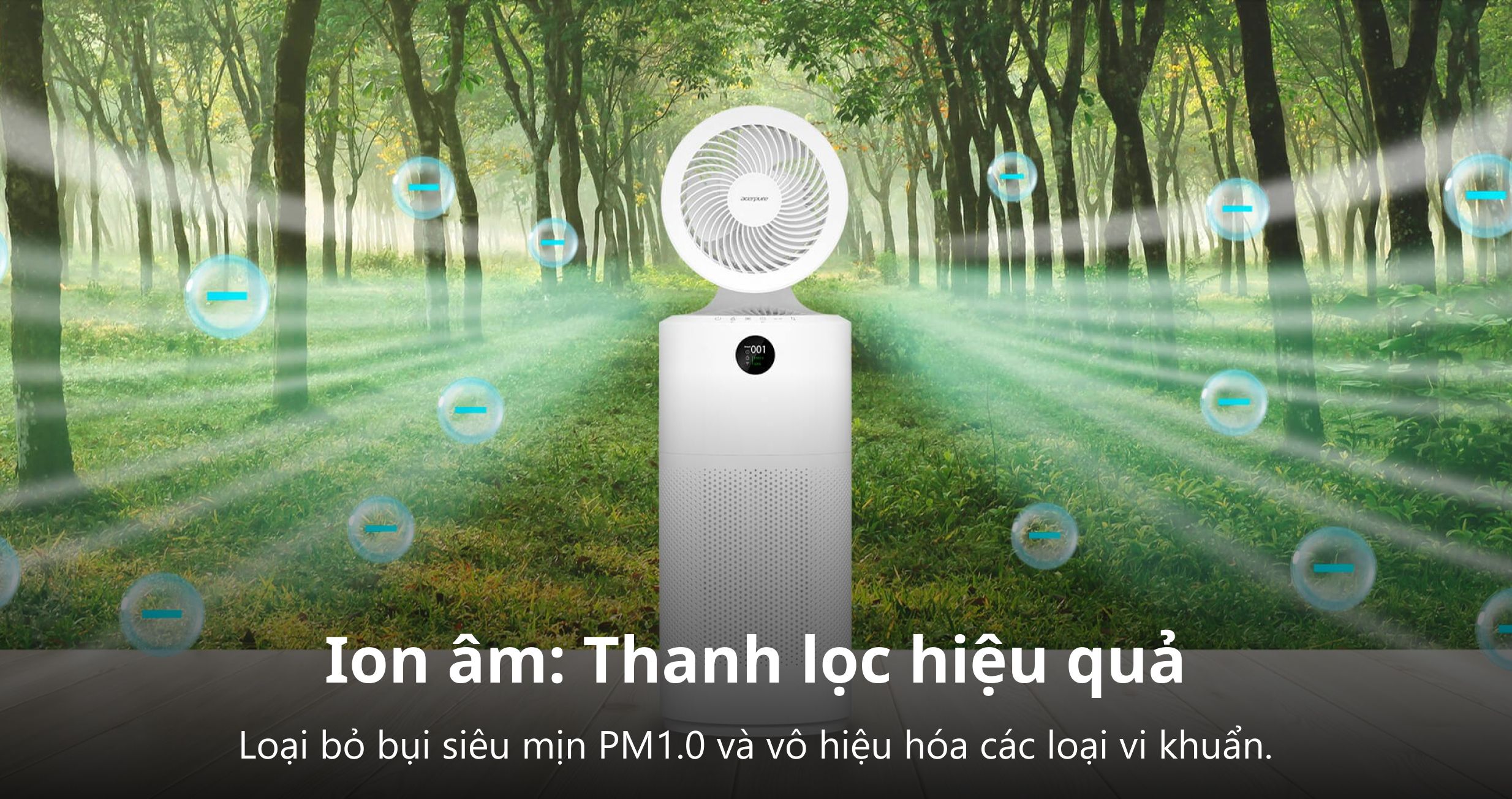 Máy lọc không khí bụi mịn Acerpure Cool C2-UVC — ảnh 6