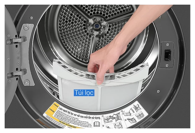 Máy sấy bơm nhiệt LG Inverter 10.5 kg DVHP50B — ảnh 7