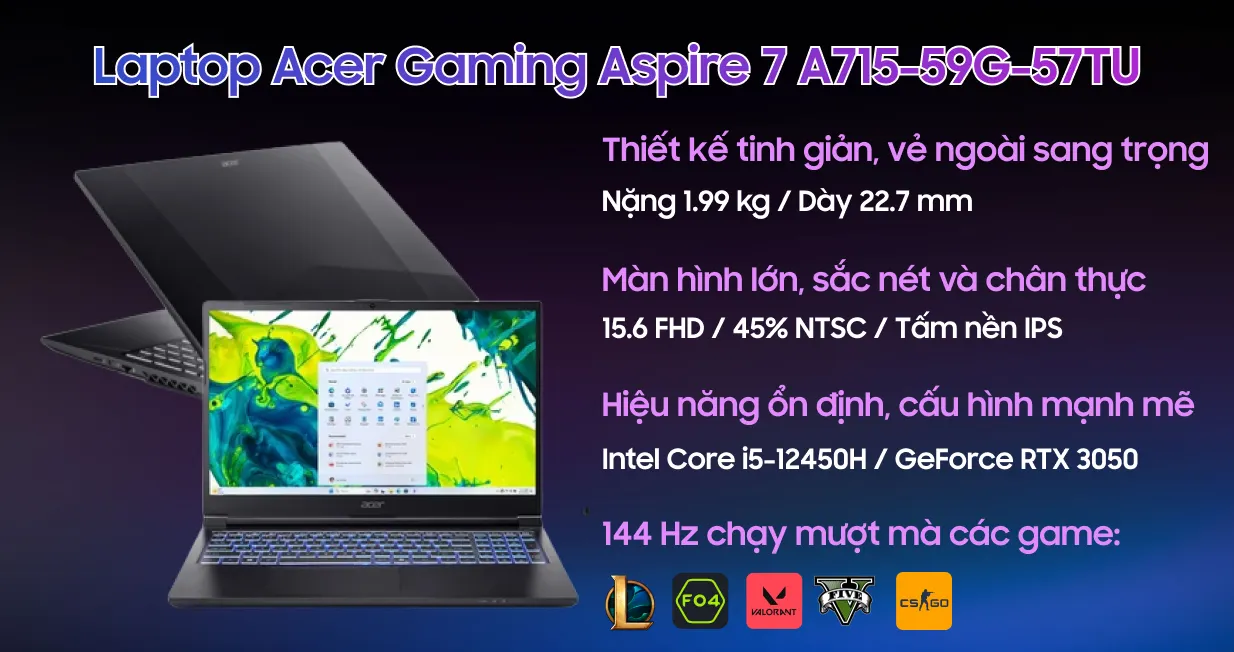 Acer Gaming Aspire 7 A715-59G-57TU — ảnh 2