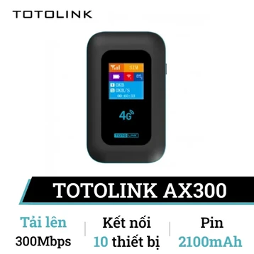 Bộ phát Wifi di động TotoLink M3L Wifi 6 AX300 4G LTE 300Mbps — ảnh 1