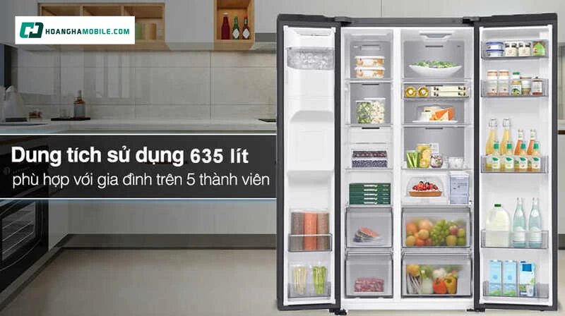 Dung tích khủng với 635 lít.