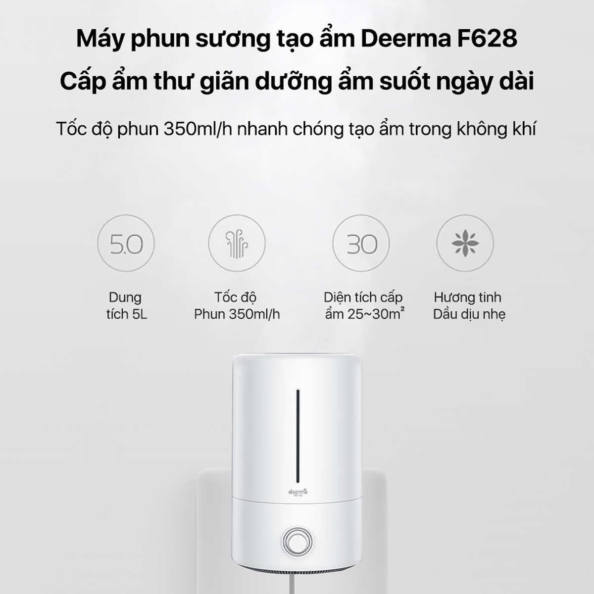 Máy tạo ẩm Deerma F628 — ảnh 5