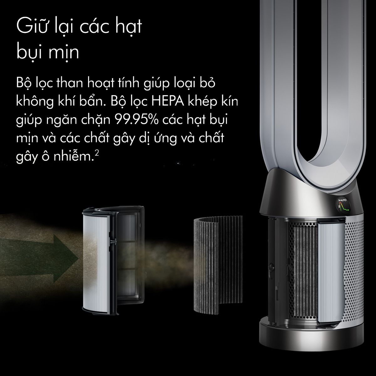 Máy lọc không khí kết hợp quạt Dyson Pure Cool Tower TP10 — ảnh 6