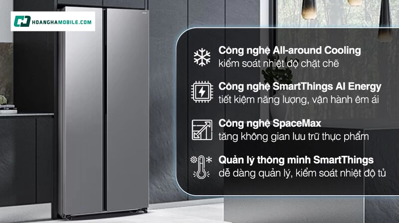 Công nghệ làm lạnh all round cooling.