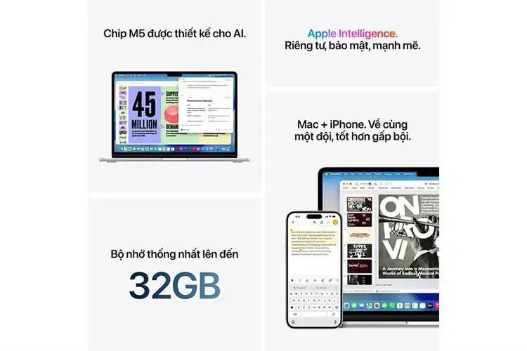 MacBook Air 13 inch M5 (16GB+512GB) — ảnh 7