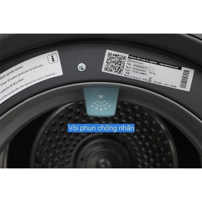 Máy sấy thông hơi Electrolux UltimateCare 300 9 kg EDS904N3SC — ảnh 5