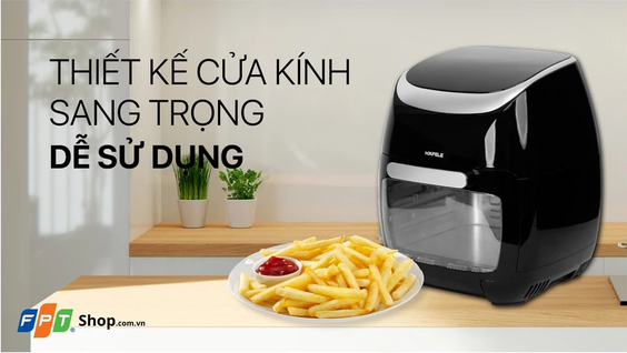 Nồi chiên không dầu Hafele HS-AF1102B thiết kế sang trọng