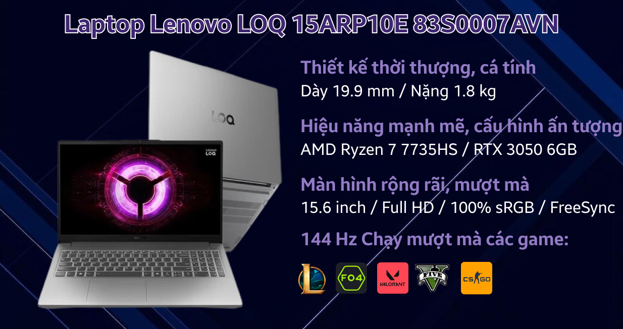 Lenovo LOQ 15ARP10E 83S0007AVN — ảnh 2