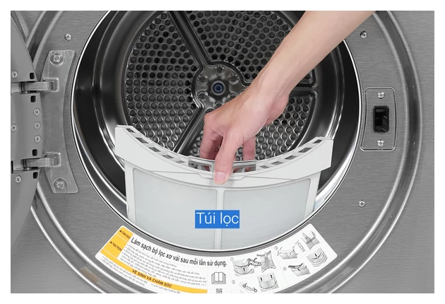 Máy sấy bơm nhiệt LG 10.5 kg DVHP50P — ảnh 7