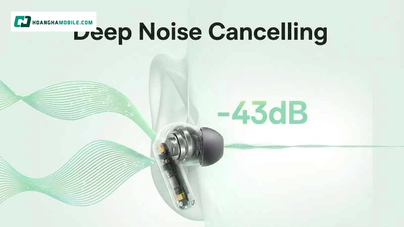 Baseus Bass EP10 NC được trang bị công nghệ chống ồn chủ động Hybrid ANC.