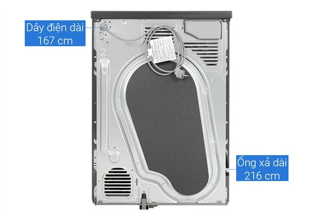 Máy sấy bơm nhiệt LG Inverter 10.5 kg DVHP50B — ảnh 10