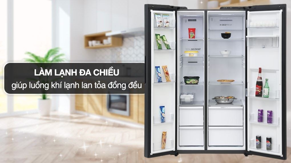 Tủ lạnh Aqua Inverter 569 lít Side by Side AQR-S633XA(WSL) - Công nghệ làm lạnh