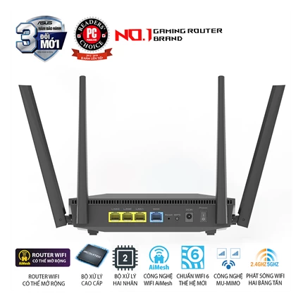 Router Wifi 6 băng tần kép Asus RT-AX52 AX1800 — ảnh 6