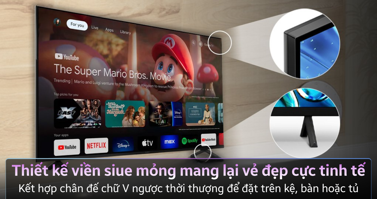 Google Tivi Sony 4K 55 inch (K-55S30) — ảnh 3