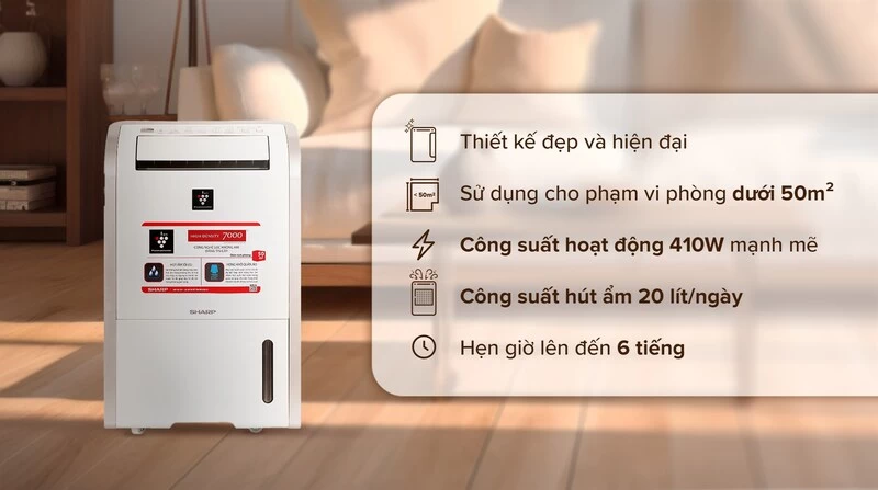 Máy hút ẩm Sharp.