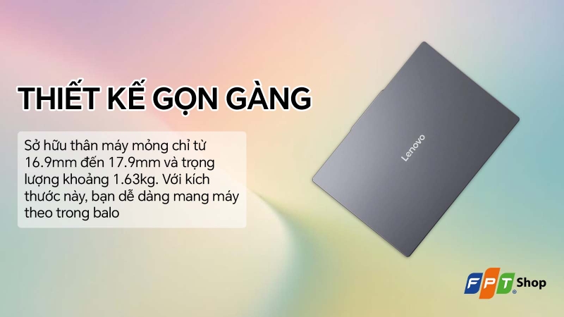 Lenovo IdeaPad Slim 3 15ARP10 Thiết kế gọn nhẹ
