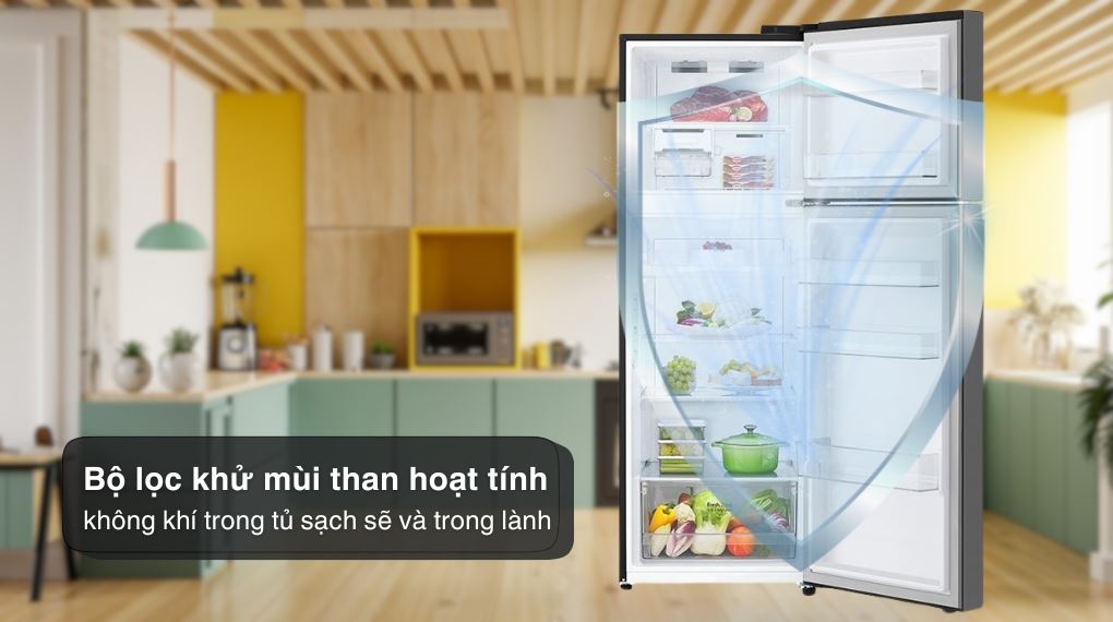 Tủ lạnh LG Inverter 335 lít LTB33BLG - Công nghệ kháng khuẩn, khử mùi