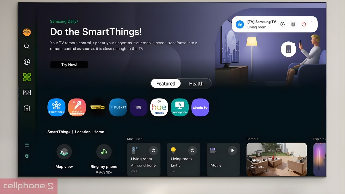 Tivi Samsung 55U8500F phù hợp với không gian nào
