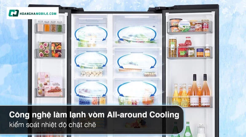 Thực phẩm luôn tươi lâu đồng đều nhiệt độ.