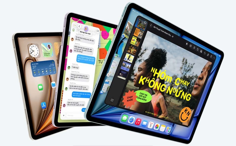 iPad Air M4 vận hành trên nền tảng iPadOS