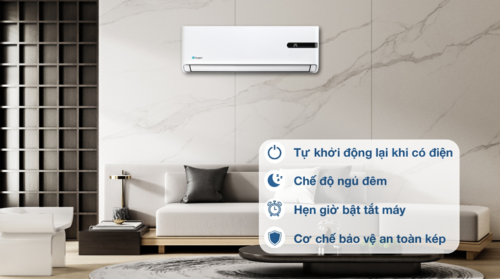 Máy lạnh Casper Inverter 1 HP GC-09IB36 - Tiện ích