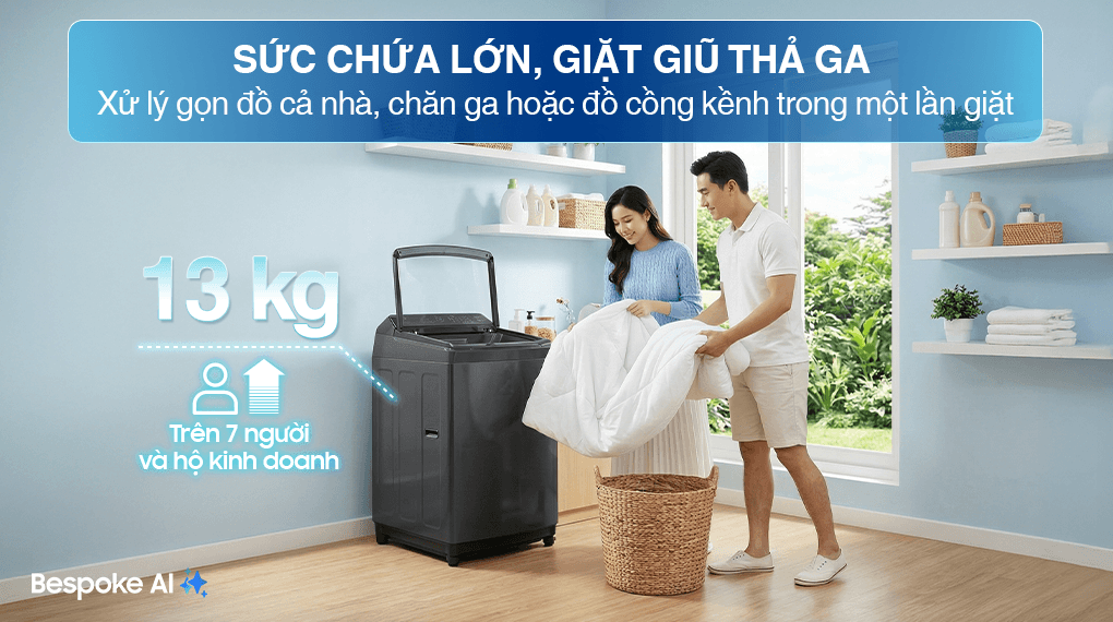Inverter 13 Kg WA80F13S5BSV — ảnh 3