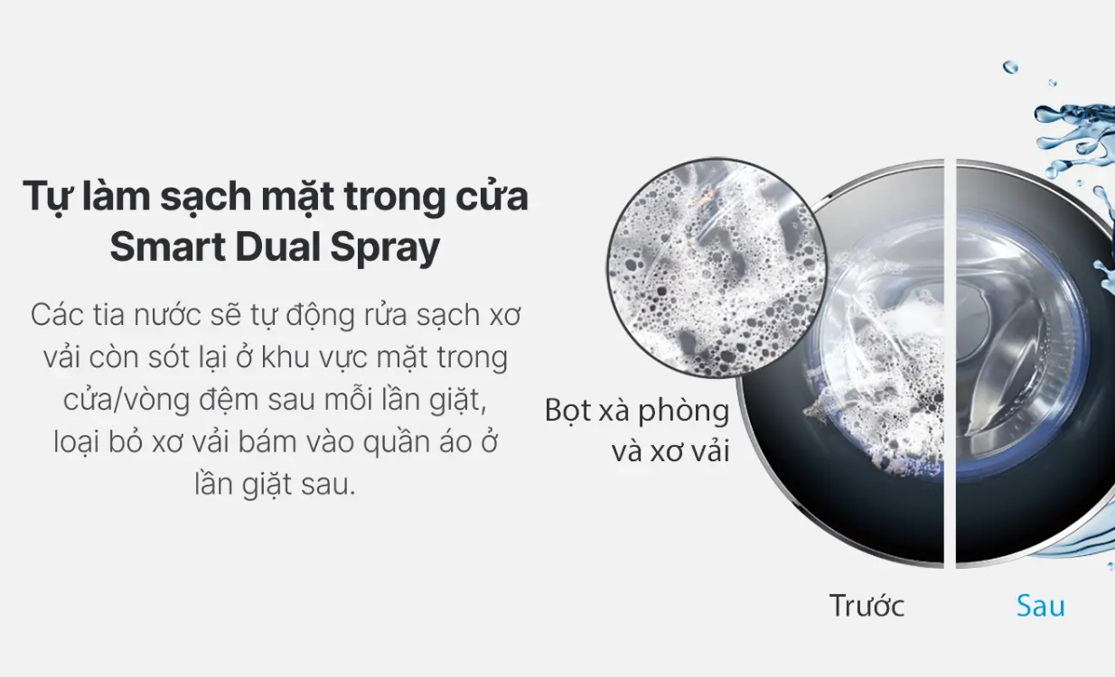 Máy giặt sấy Aqua giặt 10kg sấy 7kg 2024 (AQD-AH1051J.PS) — ảnh 6
