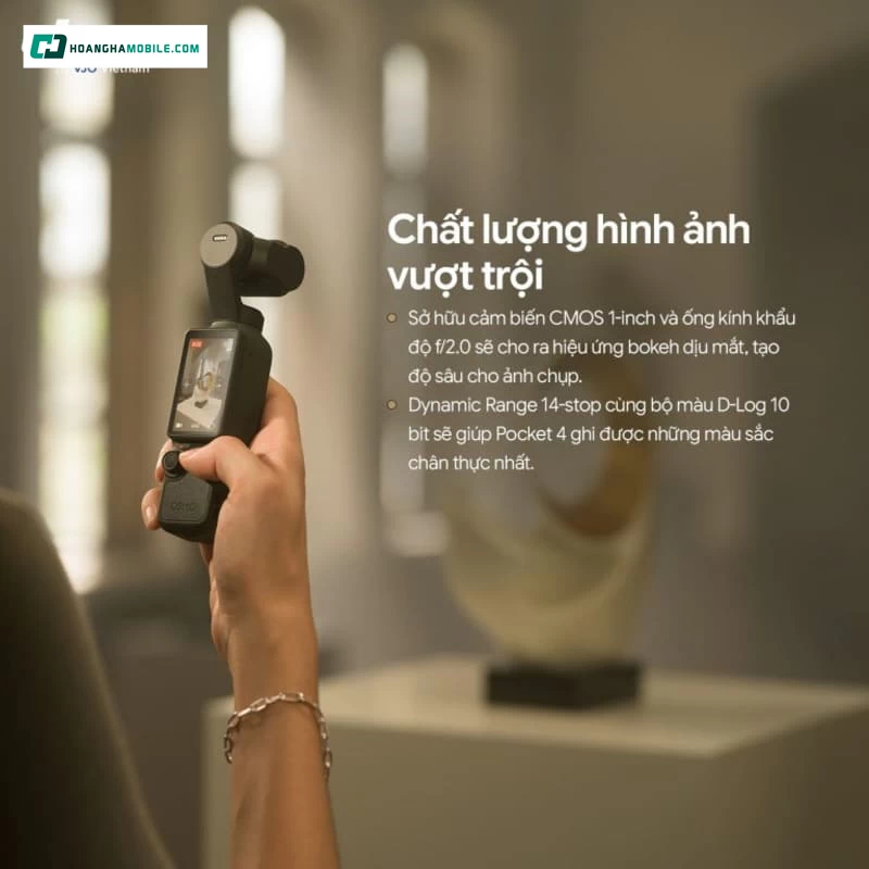 DJI Osmo Pocket 4 Creator Combo được trang bị hệ thống quay chụp đồng bộ