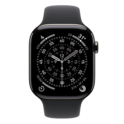 Apple Watch Series 11 Viền Titan Cellular 46mm Dây cao su S/M — ảnh 2