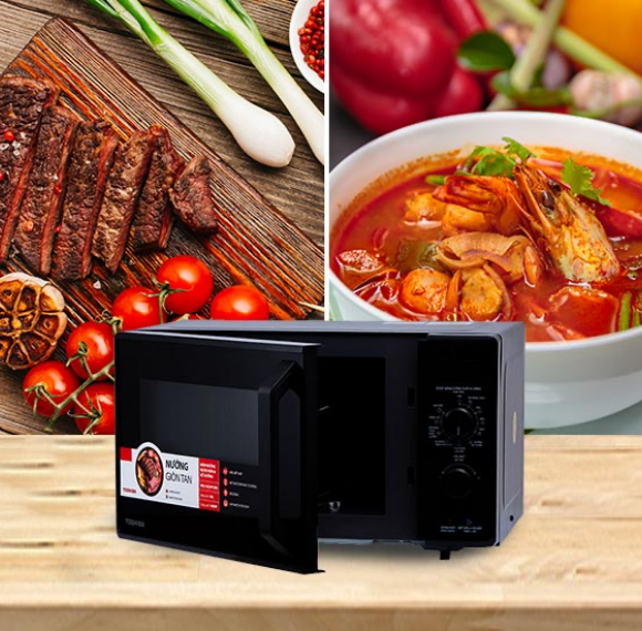 Lò vi sóng MW2-AG24PC(BK) 24 lít Thái Lan — ảnh 2