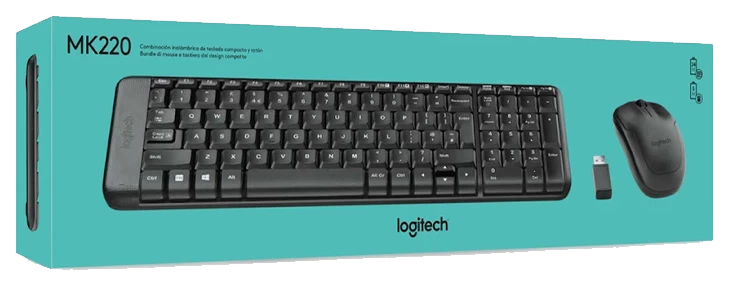 Bộ bàn phím chuột không dây Logitech MK220 Wireless — ảnh 4
