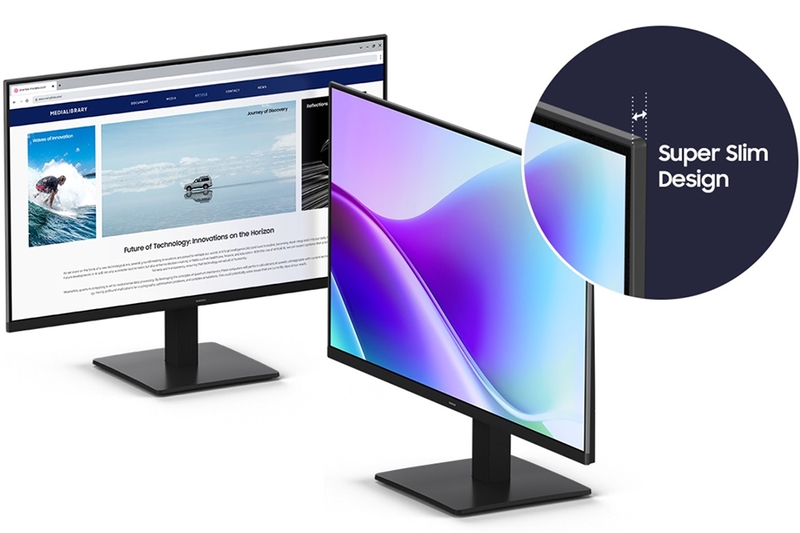 Màn hình Samsung LS24F320GAEXXV - Thiết kế hiện đại, tô điểm không gian sống