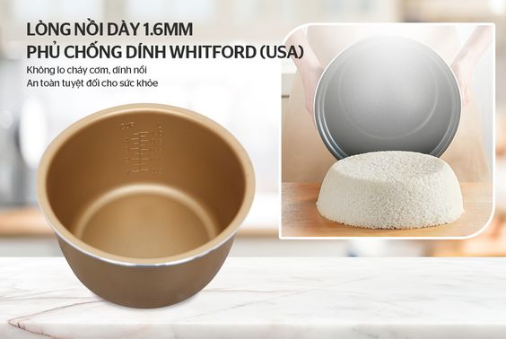 Lòng nồi chống dính Whiteford chuẩn Hoa Kì