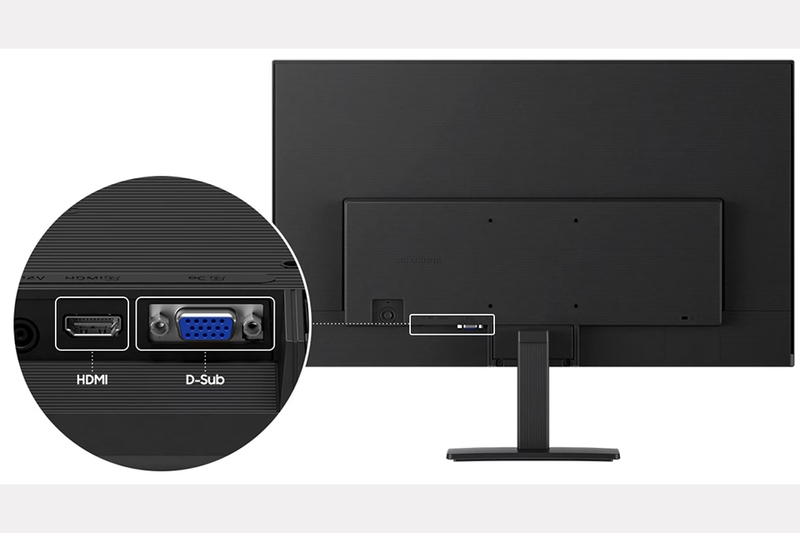 Màn hình Samsung LS24D300GAEXXV - Kết nối linh hoạt, phù hợp nhu cầu đa dạng