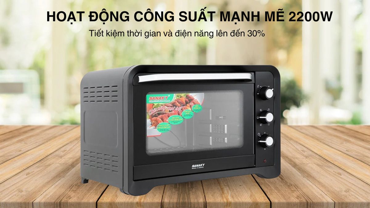 Sanaky VH809S2D hoạt động với công suất 2200W mạnh mẽ